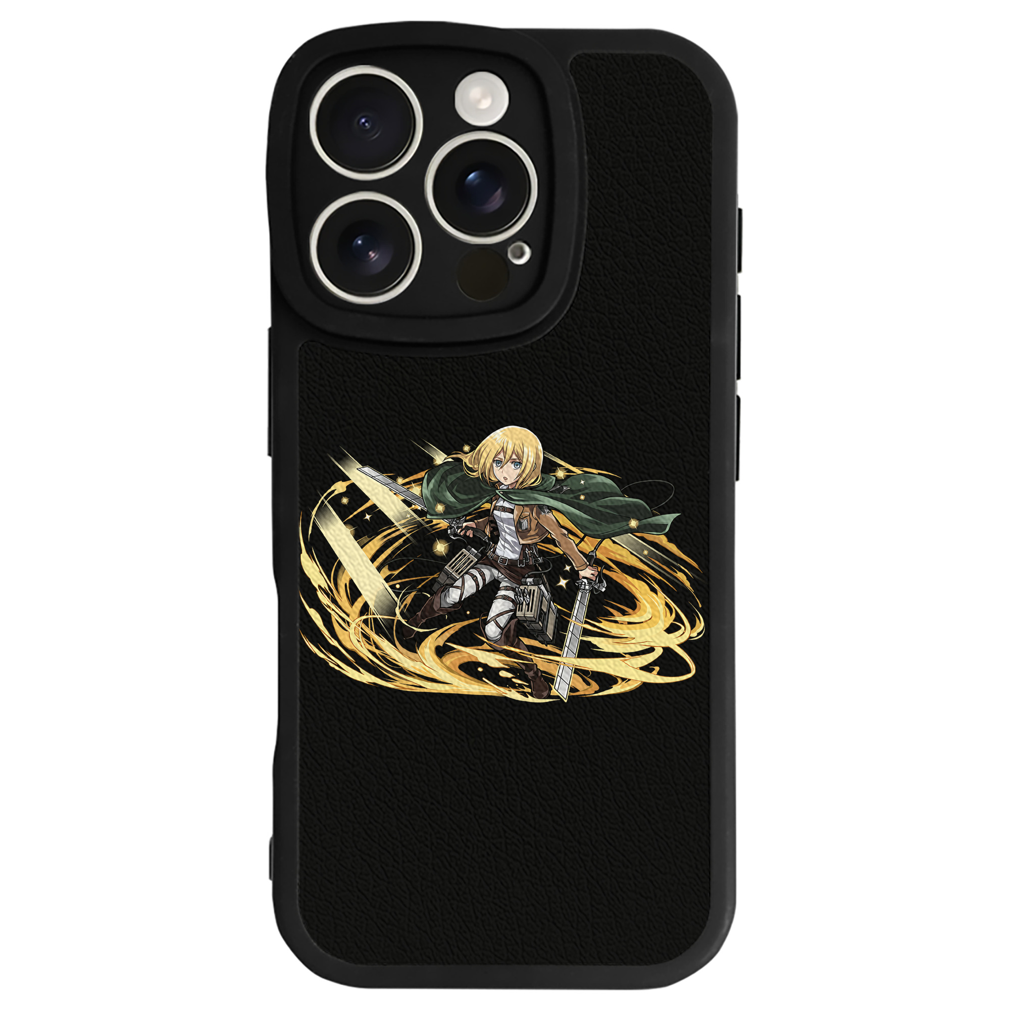 （画像用） 進撃の巨人 クリスタ·レンズ Attack on Titan Christa Lenz 【iPhone 16シリーズ対応】シリコンスマホケース（レザー調） 材質：シリコン
